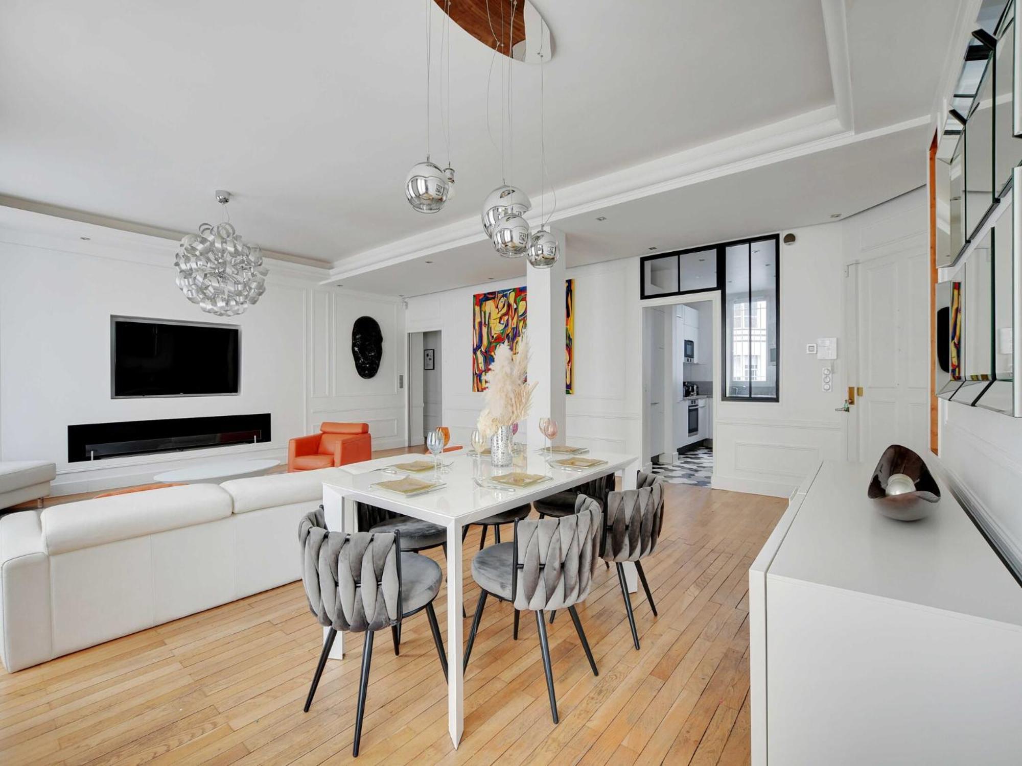 Sophisticated Appt 4 Bdr 8p - 17e Porte D'asnieres Appartement *